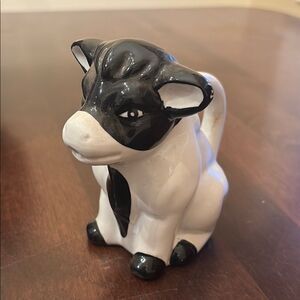 Vintage Black and White Cow Creamer
